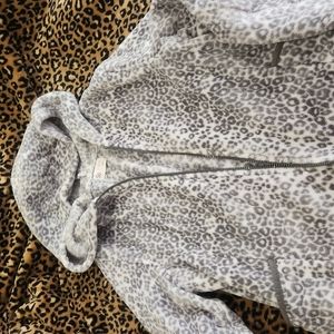 Gray leopard jacket